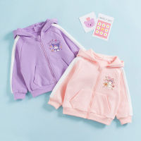 ฤดูใบไม้ร่วง Kawaii อะนิเมะ Sanrio Kuromi เด็กเสื้อลำลองน่ารักการ์ตูน Melody ของฉันเด็กแขนยาวเสื้อผ้าแฟชั่นของเล่นสำหรับเด็ก