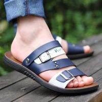 【CW】 Mens Leather Fashion Sandals