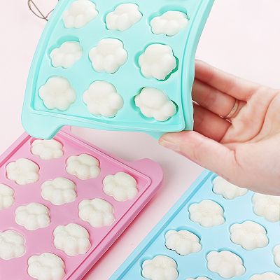 24 Cavities Cute Cat Claw Ice Cube Silicone Mold with Lid Popsicle Chocolate Tray Biscuit Mold Cheese Gift Kitchen Accessories Ice Maker Ice Cream Mou