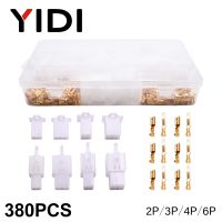 №▤❉ 380pcs 2/3/4/6 Pin Crimp Auto Electrical Insulated Cable Wire Terminals 2.8 Set Male Female Plug Socket Connector Kit Motorcycle