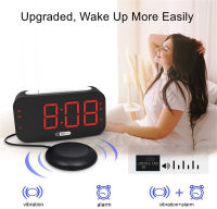 2021 Loud Alarm Clock for Heavy Sleepers, Vibrating Alarm Clock with Bed Shaker for Deaf and Hard of Hearing,Night Light,Snooze