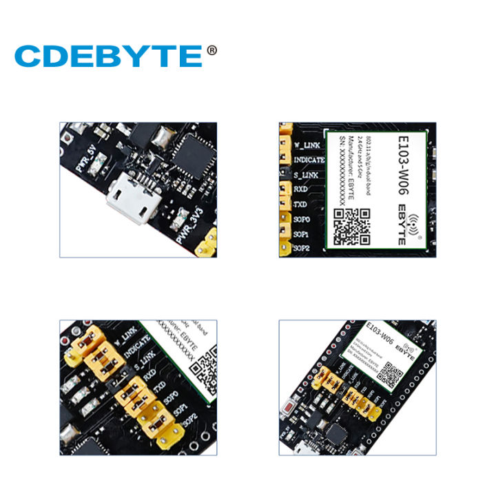 cdebyte-cc3235-wifi-โมดูลบอร์ดทดสอบ-e103-w06-tb-อินเทอร์เฟซ-usb-ใช้งานง่าย-pre-welded-e103-w06-ttl-test-board