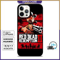 Red Dead Redemption Game Phone Case for iPhone 14 Pro Max / iPhone 13 Pro Max / iPhone 12 Pro Max / XS Max / Samsung Galaxy Note 10 Plus / S22 Ultra / S21 Plus Anti-fall Protective Case Cover