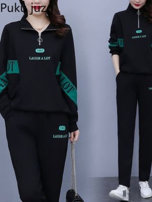 Tracksuits Womens Sports Suit New Casual Age-reducing Two Piece Set Temperament Spring And Autumn Sport Gym Suit Woman 2022