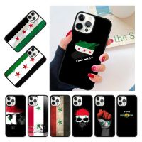 Old Syria Syrian Republic Flag Phone Case Cover For iPhone 14 13 12 Pro Max mini 11 Pro Max XS X XR 5 6S 7 8 Plus SE 2020 Coque Electrical Connectors