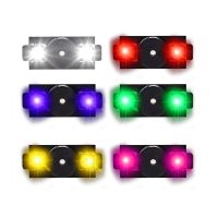 HGLRC LED RGB ที่มีสีสันสดใส WS2812 5V สัญญาณเตือนภัยที่ใช้งานสำหรับสำหรับแข่ง FPV RC ฟรีสไตล์ชิ้นส่วน DIY อะไหล่โดรน