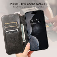 Magnetic Leather Flip Case For 12 13 14 Pro Max Plus Bank Card Holder Shell Card Pocket Storage Shockproof cket Cover