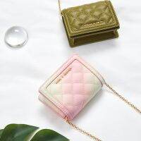 CNK Womens Wallet charlesˉ and keithˉ6-50701179 Quilted Plaid Chain Crossbody Bag