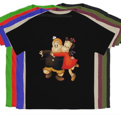 Toby Men T Shirt Little Lulu Cartoon Summer Tops Tops Pure Cotton T-shirts Vintage Top Quality Christmas Gifts Free Shipping