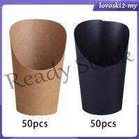 【hot sale】 ❈℗❅ B41 [lovoskiacMY] Ice Cream Cup Kraft Paper Cups Holder for Baking Store Charcuterie Wedding