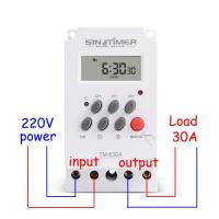 Yingke สวิตช์ตั้งเวลา30amp ขนาดเล็ก220V รีเลย์ตั้งเวลา24hrs 7วันตั้งโปรแกรมได้