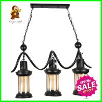 ไฟช่อ CST 8926/3P แก้ว สีดำ 3 หัวPENDANT CST 8926/3P GLASS BLACK 3-LIGHT **ลดราคาจัดหนัก **