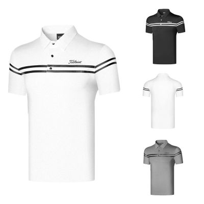 New mens golf clothing summer quick-drying sweat-wicking self-cultivation golf outdoor leisure sports ball all-match PEARLY GATES  PXG1 Callaway1 G4 UTAA Le Coq Malbon❒✚