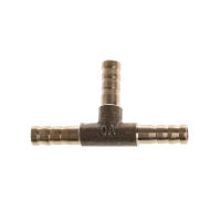 Tee Connector 3-Way Hose Joint Tube Brass Barb Hose Fitting T-Shape Pipe Fittings For Oil Tube Hose Multi-Sizes