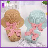 เครื่องประดับ PETI สำหรับเด็กทารกอายุ2-6ปีหมวกป้องกันแสงแดดอาบแดดกระเป๋าสะพายข้างหมวกชาวประมงหมวกชายหาด