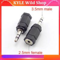 KYLE Wild Shop 2pcs Stereo Jack Male Plug 3.5mm To Female Plug 2.5mm Converter For Audio PC Phone Headphone Earphone Adapter Cable Jack