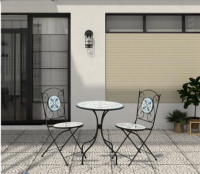 2-seat mosaic (1 table+2 chairs) for outdoor/indoor- multicolored.