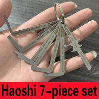 ใหม่ HAOSHI 7PCS Locksmith กล่อง Pin ชุดเครื่องมือ Top Pin พลาสติกทำงาน Pinning Kit สำหรับ Locksmith ล็อค Disassembly Tool