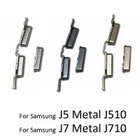 50ชิ้นปุ่มเปิด/ปิดไอโฟนสำหรับ Samsung J5 J7 J710 J510 2016 J510F J710F กรอบโทรศัพท์ปุ่มเปิดปิดใหม่คีย์ด้านข้างปุ่มปรับระดับเสียงสำหรับ J5 J7ชิ้นส่วนอะไหล่โลหะ