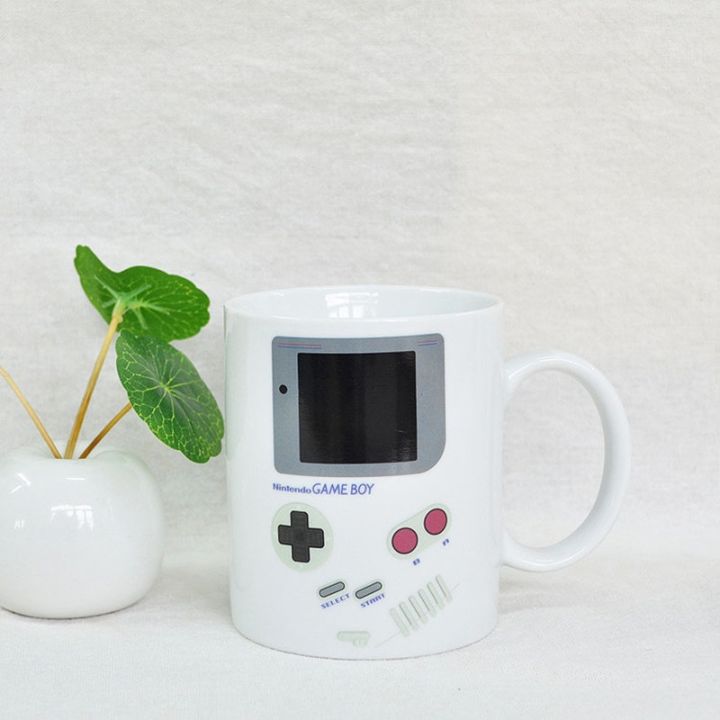 high-end-cups-เครื่องเกมสร้างสรรค์เมจิกแก้วอุณหภูมิเปลี่ยนสีกิ้งก่าถ้วยไวต่อความร้อนถ้วยกาแฟชานมแก้วสำหรับของขวัญ
