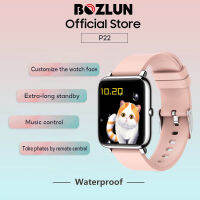 BOZLUN Smart Watch แฟชั่นสัมผัสเต็มรูปแบบ P22 สมาร์ทนาฬิกาสแควร์ผู้หญิงกีฬานาฬิกาผู้หญิงอิเล็กทรอนิกส์นาฬิกา Andriod IOS โทรศัพท์นาฬิกาช Smartwatch