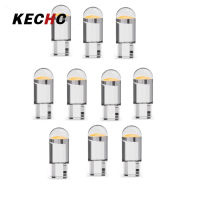 KECHC ไฟรถยนต์ Led ความสว่างสูง10ชิ้น,ไฟรถยนต์หลอดไฟกว้าง T10องศาระบบระบายความร้อนดีไฟสำหรับส่องป้ายทะเบียนรถยนต์