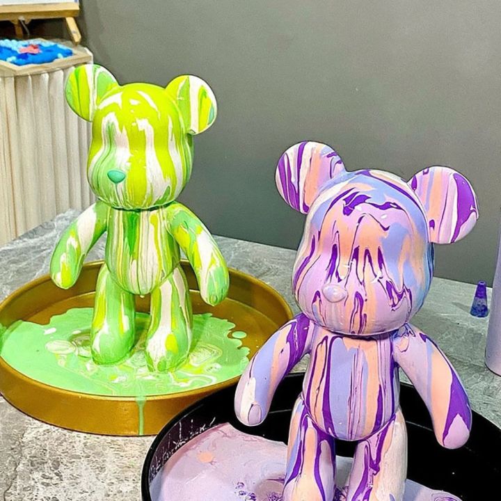 cai-cai-หมีของเหลว-diy-ของเล่น-23cm-bearbrick-tiktok-ภาพวาดของเหลวหมีรุนแรง