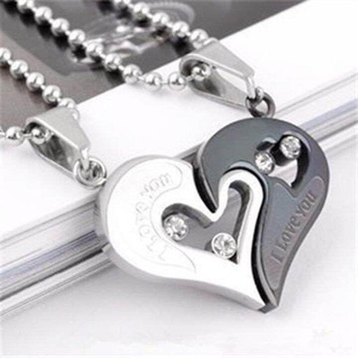 jdy6h-fashion-couple-two-color-stainless-steel-heart-necklace-engagement-necklace-for-women-stainless-steel-jewelry-halloween-gift