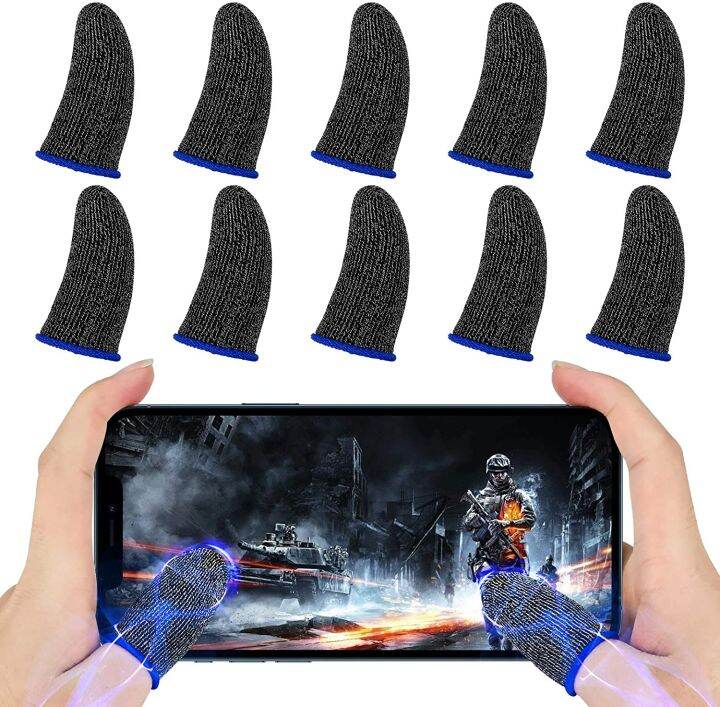 1 Pair (2pcs) Finger Sleeves for Gaming, Thumb Sleeves Mobile Gaming