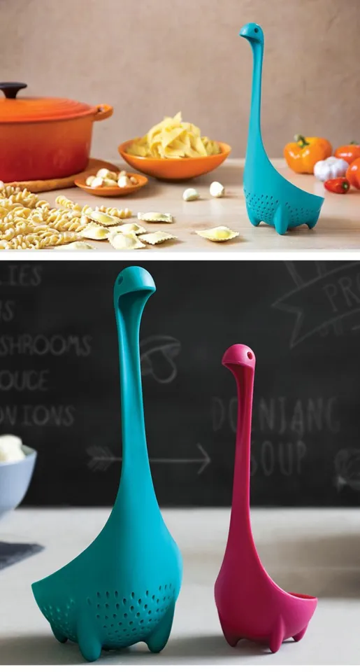 Plastic Soup Cute Cartoon Spoon Nessie Ladle Large Soup Spoon Long