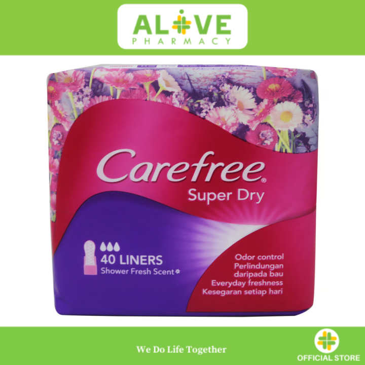 CAREFREE SUPER DRY PL SCENTED 40'S Lazada