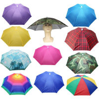 [hot]Portable Rain Umbrella Hat Foldable Outdoor Fishing Sunshade Waterproof Camping Fishing Headwear Beach Head Hats Fishing Hat