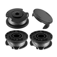 6 Pack String Trimmer F016800569 Spool Line with F016F04557 Spool Cover for Bosch Easy Grass Cut ART 23SL 26SL