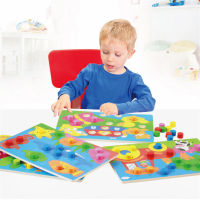 ของเล่นไม้ Montessori สี Sorting Puzzle การเรียนรู้ Eudcation Montessori ของเล่นสำหรับ3ปีการสอน Aid เด็กของขวัญ C65Y