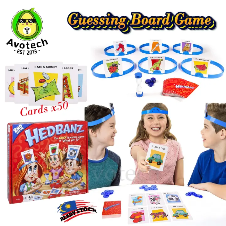 Awotech Hedbanz Family Board Game Party Game 2nd Edition Party Game