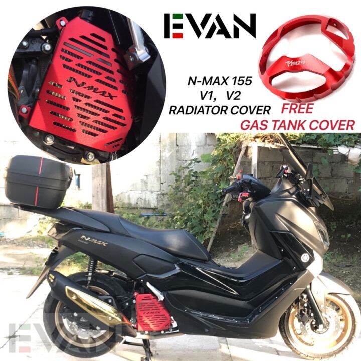 Nmax 155 V1 V2 Radiator Cover Cnc Alloy Qualityfree V1 Gas Tank Cover Made In Thailand Lazada Ph