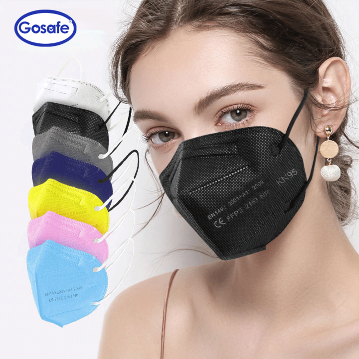 Gosafe 50pcs Kn95 Mask 5 Layer Mask Grade Protection Topeng Muka Lazada