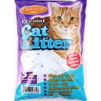 Catty Cat Crystal ทรายคริสตัล+เม็ดบีทสีฟ้า ขนาด 5ลิตร
