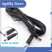 Dgdfhj Shop DC Power Extension Cable 2M Wire Male to Male Plug Connector 5.5*2.1 to 5.5*2.1 Cords for CCTV Camera Adapter