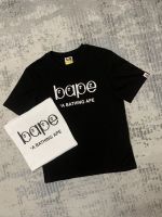 อีกสองวัน☈BAPE เสื้อยืดแขนสั้นสำหรับผู้ชาย,เสื้อยืดแขนสั้นนักเรียนพิมพ์ลายเรียบง่ายลำลองบริสุทธิ์ผ้าฝ้ายหลวมฤดูร้อนคอกลม