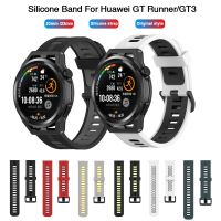 pengyigan Original Silicone Band for Huawei Watch GT Runner/Gt3 46mm Soft Silicone Sport Quick Release Watch Band for Huawei GT Runner