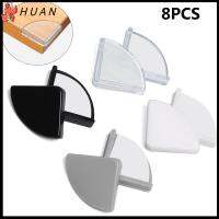 HUAN 8Pcs ที่รัก ความปลอดภัย โต๊ะ แถบป้องกันการชนกัน ยามเข้ามุม ตัวป้องกันมุมโต๊ะ การป้องกันขอบ