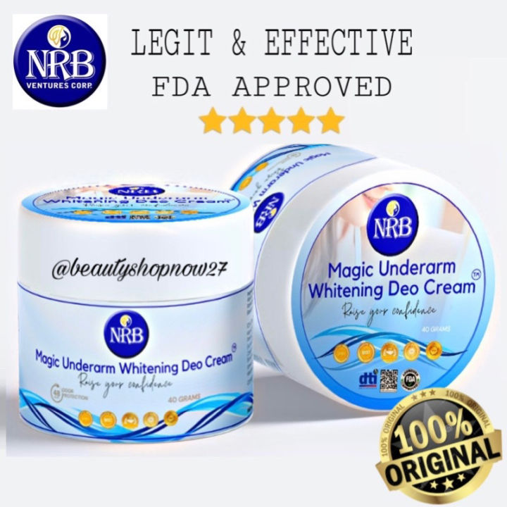 Nrb Magic Underarm Whitening Deo Cream Grams Authentic Lazada Ph