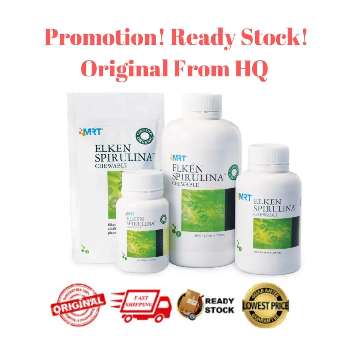 NEW Halal Elken Spirulina 150/ 350/ 500/ 600 /1000/ 1200 / 3000