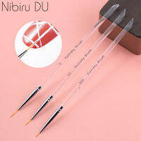 【CW】3PcsSet Kolinsky Gel Nail Art Line Painting Brushes Crystal Acrylic Thin Liner Drawing Pen Nail Art Manicure Tools Set