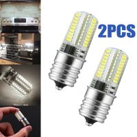 ไฟเตาอบไมโครเวฟหลอดไฟ Led E17หรี่แสงได้สีขาวธรรมชาติ6000K 220V 5/8 \ Quot; หลอดไฟเตาอบแบบเปลี่ยนได้2ชิ้น