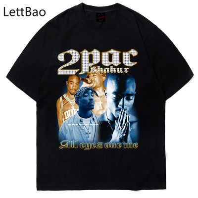 Hop Rap Star 2Pac Tupac Print T Shirt Men Kanye West Tshirts Men Tee 100% Cotton Gildan