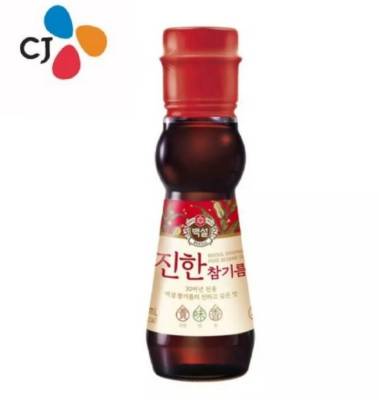 น้ำมันงา น้ำมันงาคั่ว เกาหลี 100% cj beksul pure sesame oil 160ml 참기름