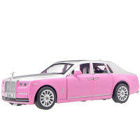 1:28 Rolls Royce สีชมพูรุ่นของเล่นรถจำลอง = ดึงกลับ6ประตูคอลเลกชันของเล่น Diecast รถสำหรับชาย E156