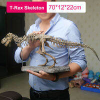 4D สัตว์ของเล่นจำลองไดโนเสาร์ขนาดใหญ่ Fossil Tyrannosaurus ประกอบโครงกระดูกของเล่นเย็บ Toys